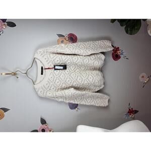 Baloot Cream Knit Sweater - Size - Medium